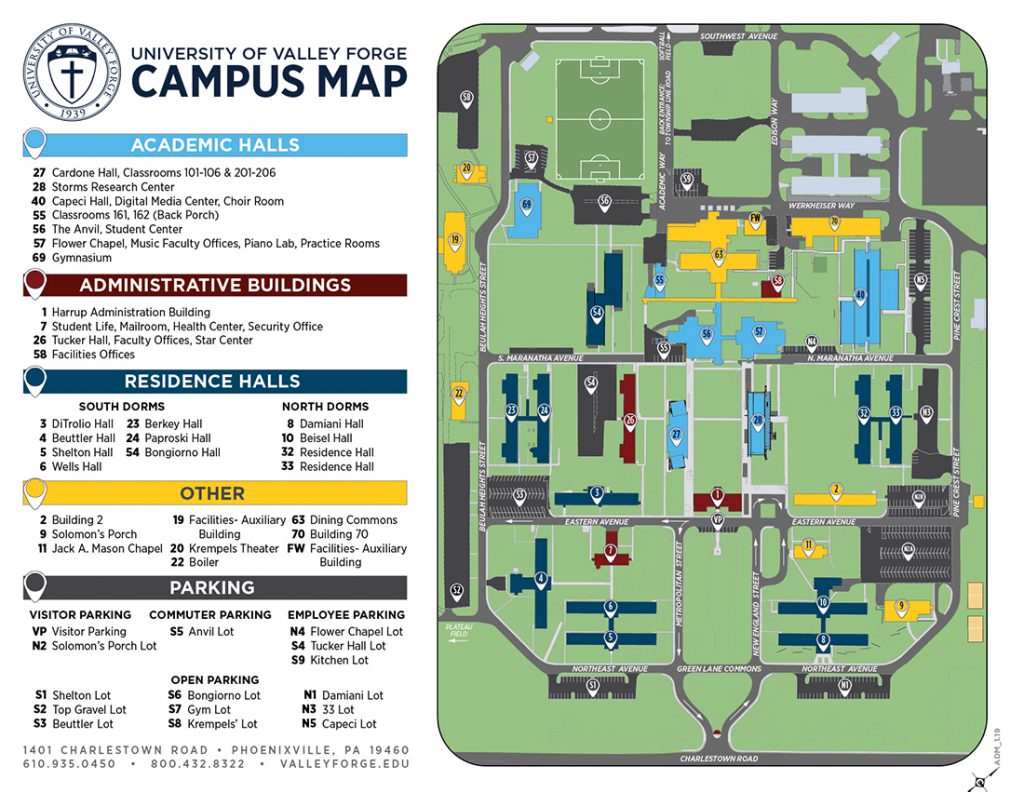 Campus Map University of Valley